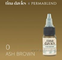 Пигмент для татуажа бровей "Tina Davies 'I Love INK' 0 Ash Brown"**