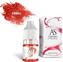 AS Company Пигмент Алины Шаховой для перманентного макияжа губ Coral (Коралл), 6 мл     