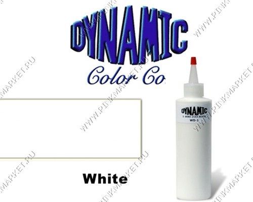 Краска DYNAMIC White tattoo ink
Традиционный белый цвет.
