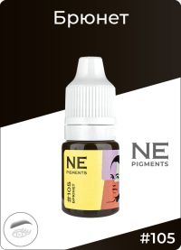 22177.200x0 NE Pigments (Pigmenti Nechaevoi) kypit v Pinkmarkete Пигмент для бровей NE Pigments "Брюнет" #105, 5 мл
