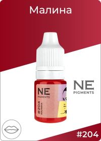 22201.200x0 NE Pigments (Pigmenti Nechaevoi) kypit v Pinkmarkete Пигмент для губ NE Pigments "Малина" #204, 5 мл
