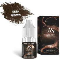 AS Company Пигмент Алины Шаховой для татуажа бровей Deep brown (Глубокий коричневый), 6 мл
