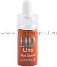 Пигмент для бровей HD LINE (Intenza) Red Siena (Красно-оранжевый), 15 мл 