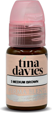 21436.750 Kypit tatyaj-pigment dlya brovei Tina Davies 'I Love INK' 3 Medium Brown Pigment dlya tatyaja brovei Tina Davies 'I Love INK' 3 Medium Brown   , Tina Davies 'I Love INK'. Pigmenti dlya tatyaja, Perma Blend, Permablend Пигмент для татуажа бровей "Tina Davies 'I Love INK' 3 Medium Brown"   