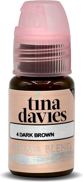 Пигмент для татуажа бровей "Tina Davies 'I Love INK' 4 Dark Brown