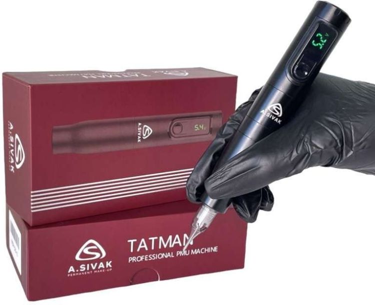 Беспроводной аппарат для татуажа "TATMAN" Black от A.Sivak