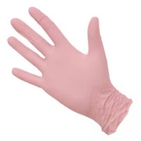 Перчатки нитриловые розовые по 50 пар/уп L