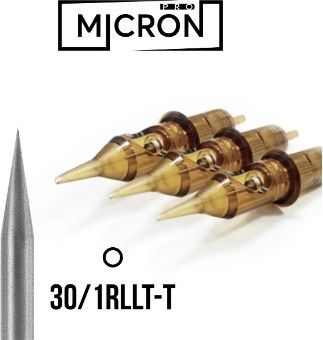 Тату картриджи MICRON-PRO 30/1RLLT-T, 10 шт.