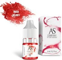 Пигмент Алины Шаховой для татуажа губ Red ruby (Красный рубин), 6 мл