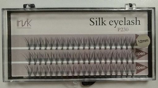 Пучки для наращивания ресниц безузелковые IRISK, 10 волосков, 12 мм, шелк 