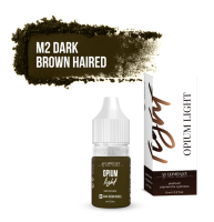 M2 DARK BROWN HAIRED минеральный пигмент для бровей 6мл (OPIUM LIGHT) AS-Company