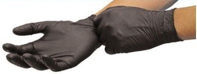 Нитриловые перчатки Alliance черные XL, 50 пар