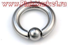 Кольцо для пирсинга, запирающееся пружинным шариком 8мм (5.0-16.0-0.8)