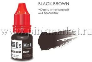 Wizart Organic Пигмент для бровей Black Brown 5 мл 