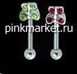 526.750 Kypit mikrobarbella s cvetkom po cene 158 ryb. v internet magazine PinkMarket Micro barbells with flower 5.jpg