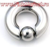 Кольцо для пирсинга, запирающееся пружинным шариком 12 мм (8.0-14.0-12) 