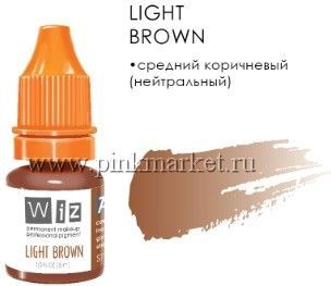Пигмент для бровей WizArt Light Brown, 5 мл 