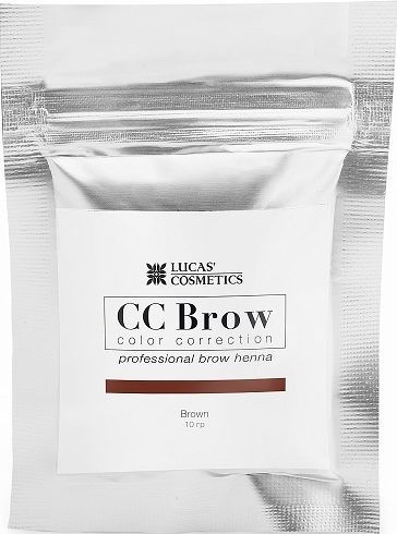 Хна для бровей CC Brow, Brown (коричневый) в саше, 10мл  