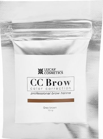 Хна для бровей CC Brow, Grey Brown (серо-коричневый) в саше, 10мл  