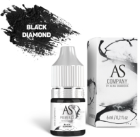 AS Company Пигмент Алины Шаховой для татуажа век Black diamond (Черный алмаз), 6 мл