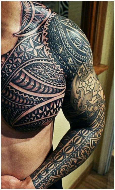 Пример самоанской татуировки