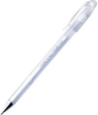 Ручка гелевая Crown белая (линия 0.7 мм)