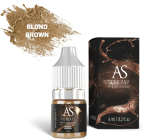 AS Company Пигмент Алины Шаховой для татуажа бровей Blond brown (Блонд), 6 мл 