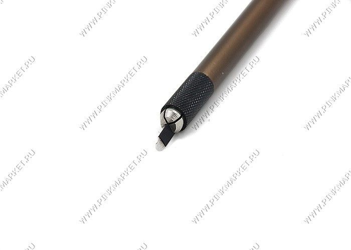 Ручка для мануального татуажа (коричневая)