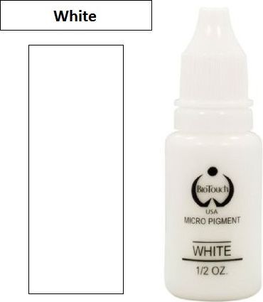 14231.750 Pigment dlya tatyaja Biotouch Belii White ne ispolzyite ego samostoyatelno s celu kamyflyaja Пигмент BioТouch White 16ml