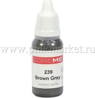 Пигмент для татуажа  бровей Doreme 239 Brown Gray