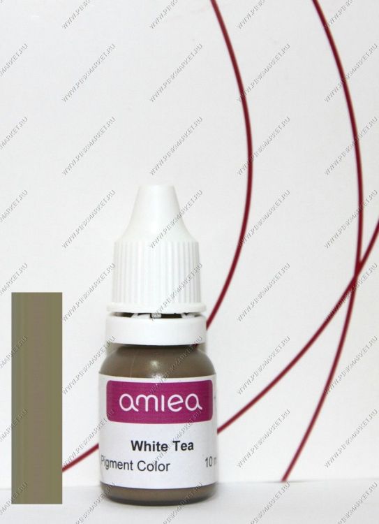 4969.750 Amiea Olive 005 White Tea tatyaj pigment, korrektiryet rozovie, krasnie i rijie ottenki Olive 005A гелевый пигмент 10 мл Amiea / White Tea